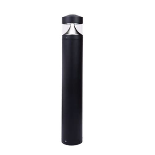 Dabmar 20W Flat LED Bollard Pathway Light w/ Triangular Reflector, 4000K, Black