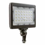 Dabmar 50W LED Slim Flood Light, 6250 lm, 100V-277V, CCT Selectable, Bronze