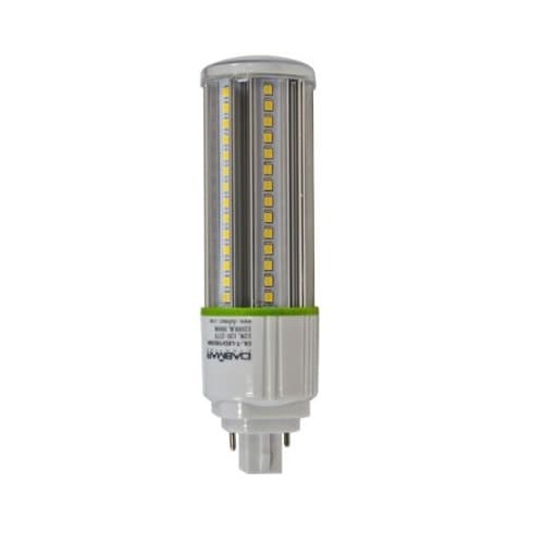 Dabmar 12W LED Corn Bulb, G24, 1200 lm, 120V-277V, 3000K