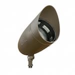 Dabmar 13-in 18W LED Directional Flood Light w/ Hood, PAR38, 120V-277V, 2700K, Bronze