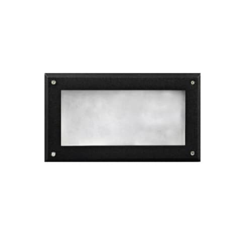 Dabmar 9-in 5W LED Recessed Step Light, Open Face, PL LED, 85V-264V, 5000K, Black