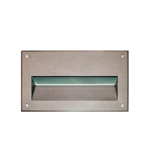 Dabmar 9-in 7W LED Recessed Step Light, G24 LED, 85V-265V, 4500K, Bronze