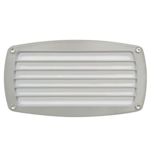 Dabmar 8W LED Recessed Step & Wall Light, Louvered Brick, 85V-265V, White