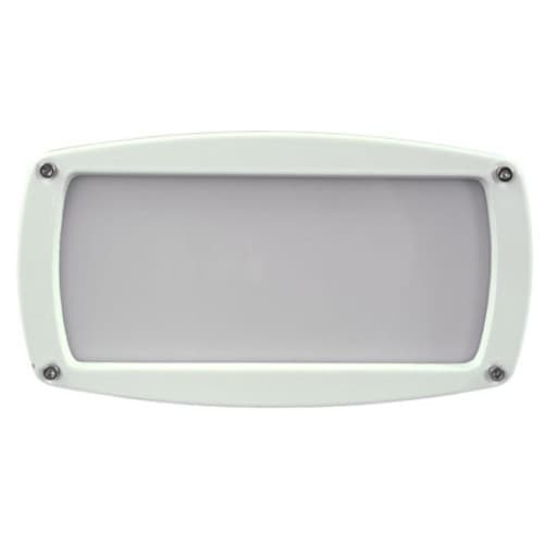 Dabmar 7W LED Recessed Step & Wall Light, Open Face Brick, 85V-265V, White