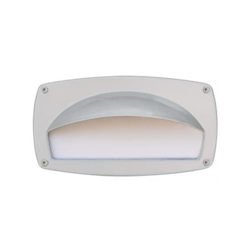 Dabmar 9-in 12W LED Recessed Step Light w/ Hood, G24 LED, 120V-277V, 3000K, White