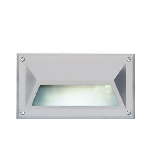 Dabmar 9-in 12W LED Recessed Hooded Step Light, G24 LED, 120V-277V, 3000K, White