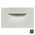 Dabmar 3W LED Recessed Step & Wall Light, Brick, 120 lm, 120V, 3000K, Bronze