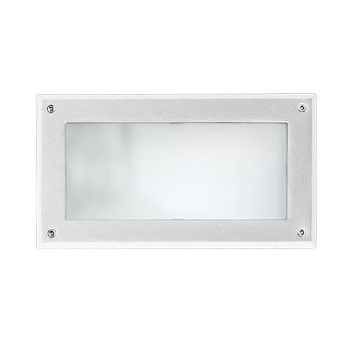 Dabmar 5W LED Corrosion Resistant Recessed Step Light w/ Open Face, G24 LED, 3000K, White