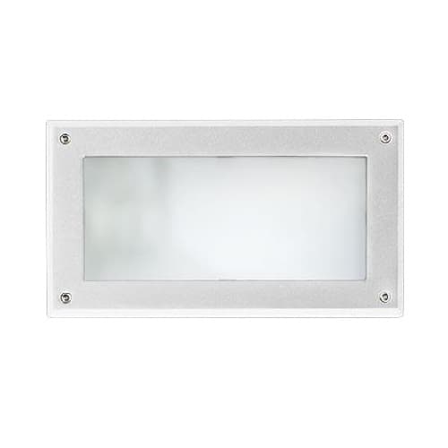 Dabmar 5W LED Corrosion Resistant Recessed Step Light w/ Open Face, G24 LED, 5000K, White