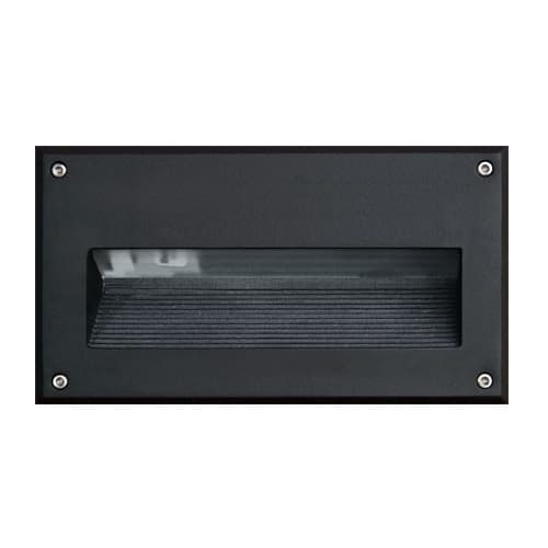 Dabmar 5W LED Step & Wall Light, Recessed Brick, 85V-264V, Black