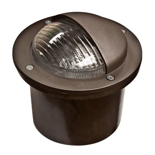 Dabmar 4W LED Adjustable In-Ground Well Light w/ Eyelid, PAR36, 3000K, Bronze