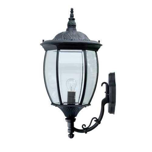 Dabmar 6W LED Victoria Wall Light Fixture, A19, 120V, Black