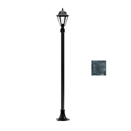 Dabmar 16W 8-ft LED Daniella Post Top, Single-Head, 120V, Green/Frosted