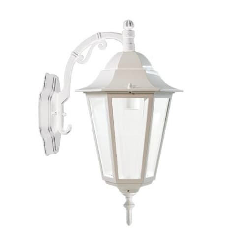 Dabmar 9W LED Daniella Wall Light, Single-Head, A19, 120V, White/Frosted