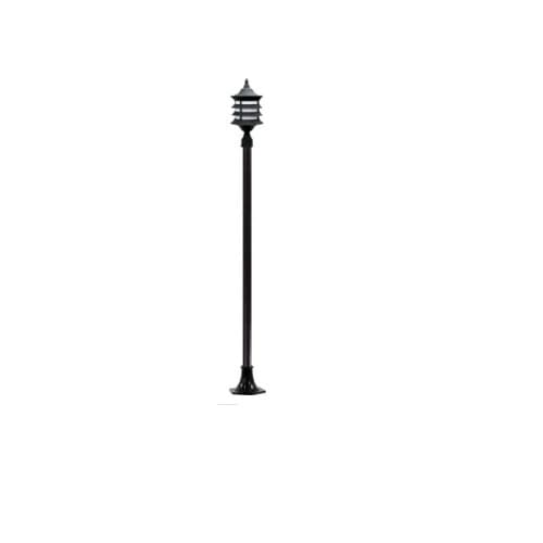 Dabmar 16W Stephanie LED Post Light Fixture, Black