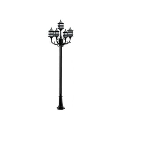 Dabmar 16W Stephanie Five Head LED Light Fixture, Black