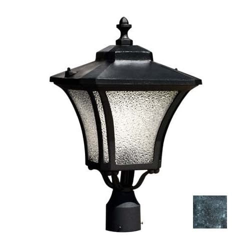 Dabmar 6W LED Decorative Post Top Fixture, Single-Head, A19, 120V, Green