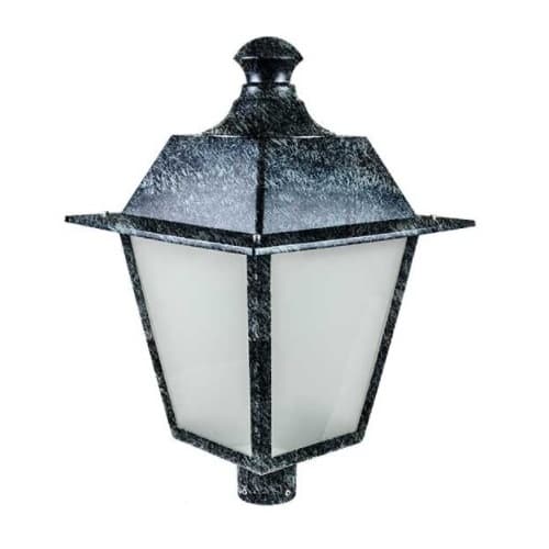 Dabmar 16W LED Lamp Post Top Fixture, 85V-265V, Verde Green/Frosted