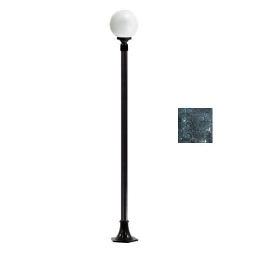 Dabmar 9W LED Globe Lamp Post, Single-Head, A19, 120V, Verde Green