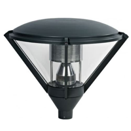 Dabmar Diamond Post Top Light Fixture w/o Bulb, 120V, Black