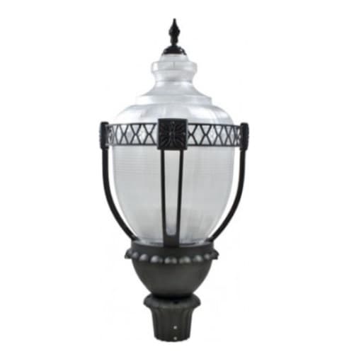 Dabmar 120W LED Acorn Post Top Fixture w/ Clear Lens, 120V-277V, 4100K, VG