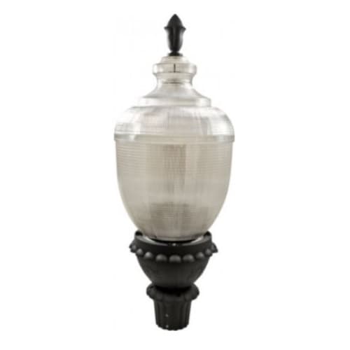 Dabmar Large Acorn Post Top Fixture w/ Clear Lens w/o Bulb, 120V, Bronze