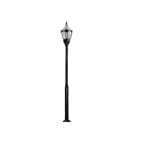 Dabmar 75W One Light Clear Top Acorn LED Lamp Post Fixture w/PC Lens, Bronze