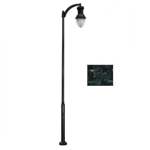 Dabmar 120W Single Arm Acorn Aluminum LED Lamp Post w/PC Lens, Verde Green