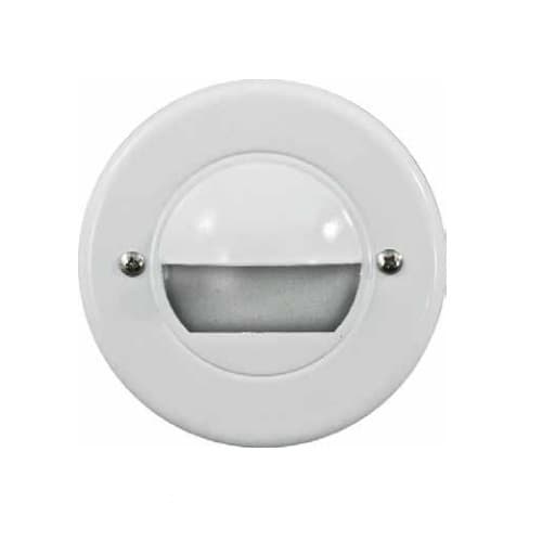 Dabmar 3W LED Step & Wall Light, Round Hood, 12V, 3000K, Bronze