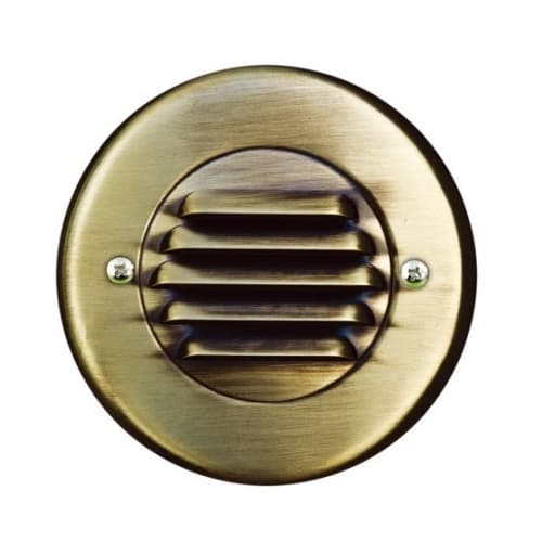 Dabmar 2.5W LED Step & Wall Light, Down Louver, 12V, 3000K, Antique Brass