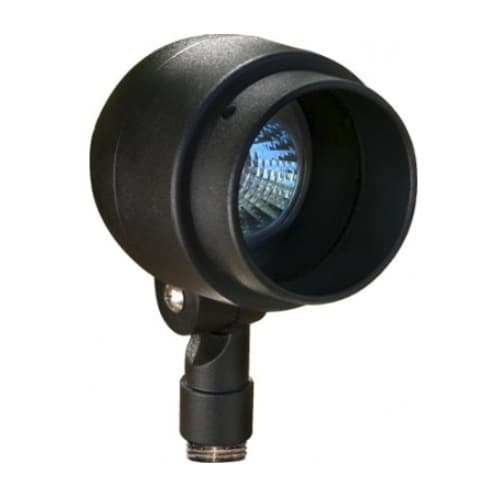 Dabmar 7W LED Directional Hooded Spot Light, MR16, Bi-Pin Base, 12V, 2700K, Black