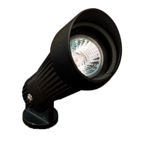 Dabmar Directional Hooded Spot Light w/o Bulb, Bi-Pin Base, 12V, Black