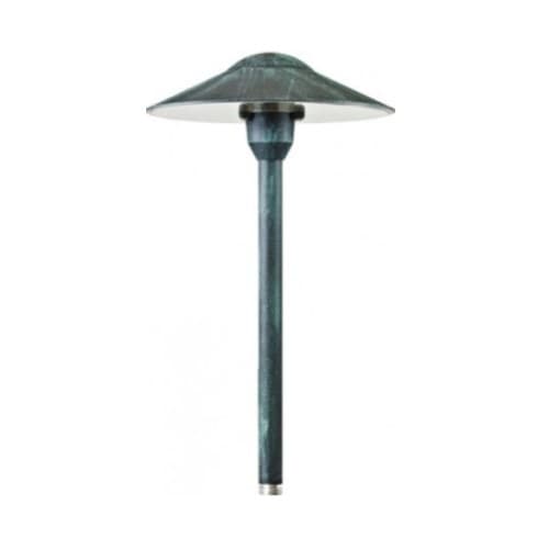 Dabmar Brass Cone Top Path & Walkway Light w/o Bulb, Bi-Pin Base, 12V, AG