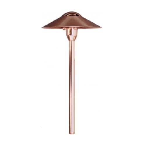 Dabmar 2.5W LED Brass Cone Top Path & Walkway Light, 12V, 3000K, Copper