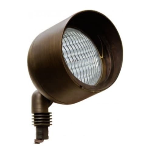 Dabmar 9W LED Directional Flood Light w/ Hood, PAR36, 12V, 6400K, Bronze
