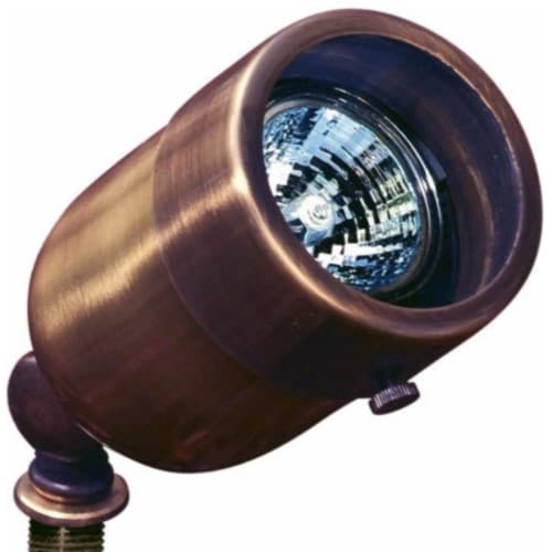 Dabmar 7W LED Directional Spot Light, MR16, Bi-Pin, 12V, 2700K, Antique Brass