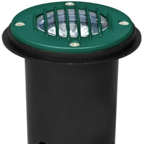 Dabmar 7W LED Well Light w/ Grill, In-Ground, MR16, Green