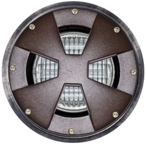 Dabmar 6W Drive Over LED Well Light, Adjustable, PAR36, Bronze