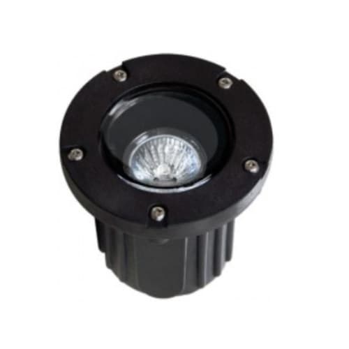 Dabmar 3W LED PBT Adjustable In-Ground Well Light, MR16, 12V, 6500K, Black