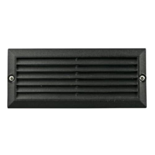 Dabmar 5W LED Recessed Louvered Down Step & Wall Light, 12V, 6400K, Black