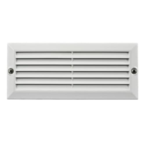 Dabmar 5W LED Recessed Louvered Down Step & Wall Light, 12V, 3000K, White