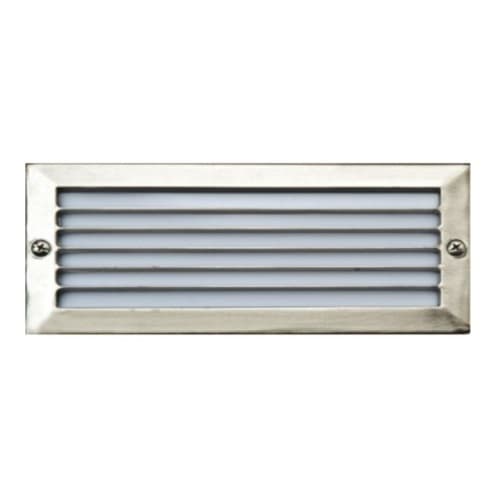 Dabmar 5W LED Recessed Louvered Step & Wall Light, 12V, 3000K, SS 304