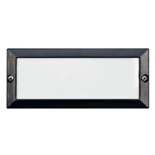 Dabmar Recessed Open Face Step & Wall Light w/o Bulb, 12V, Black