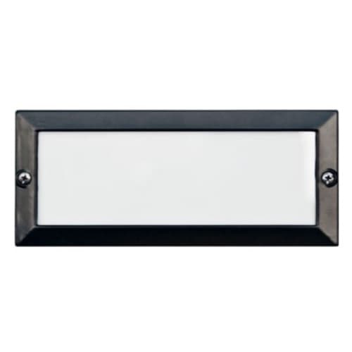 Dabmar 5W LED Recessed Open Face Step & Wall Light, 12V, 6400K, Black