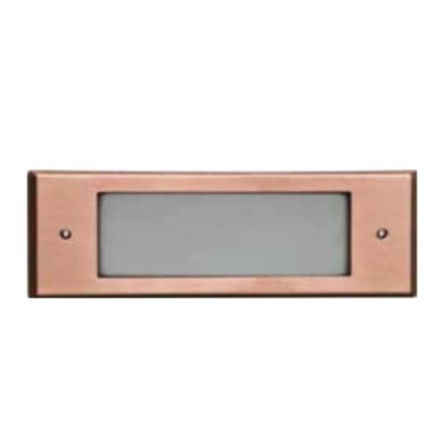 Dabmar 6W 6-in LED Recessed Open Face Step Light, Bayonet, 12V, 3000K, Copper