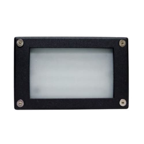 Dabmar 2.5W LED Recessed Open Face Step & Wall Light, 12V, 3000K, Black