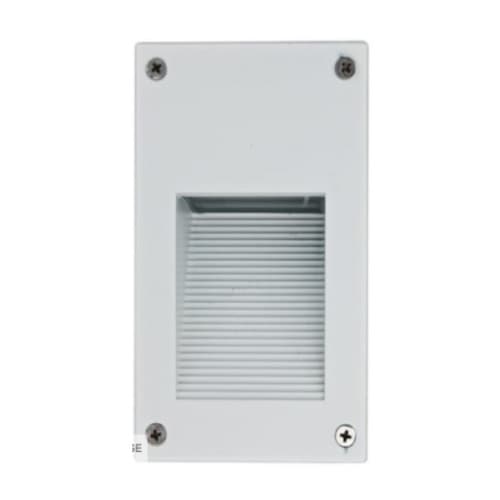 Dabmar 18W LED Rectangular Recessed Surface Mount Step Light, 12V, WH