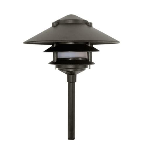 Dabmar 3W LED Pagoda Light, Three Tier, 1/2-in Base, 12V, Amber, Black