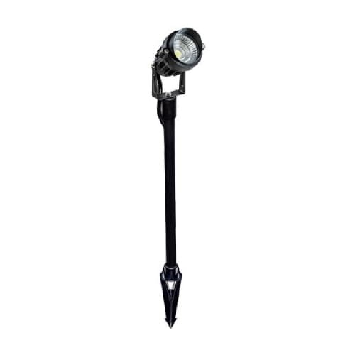 Dabmar 6W Directional Spot Light w/ 12-in Stem, 320 lm, 12V, 3000K, Black