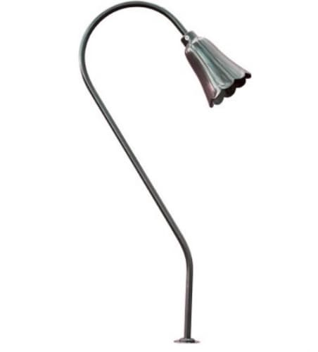 Dabmar 2.5W LED Path Light, Flower, Aluminum, 12V, 6400K, Bronze